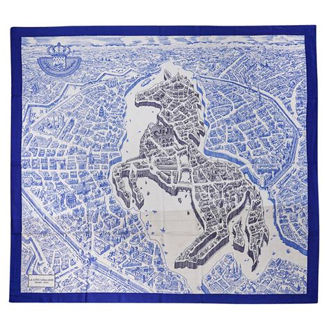 hermes scarf la cite cavaliere|La Cité Cavalière scarf 90, Limited Edition .